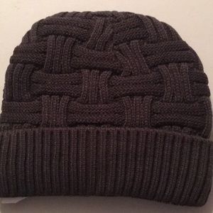 Loritta amens Winter skull cap beanie gray knit
